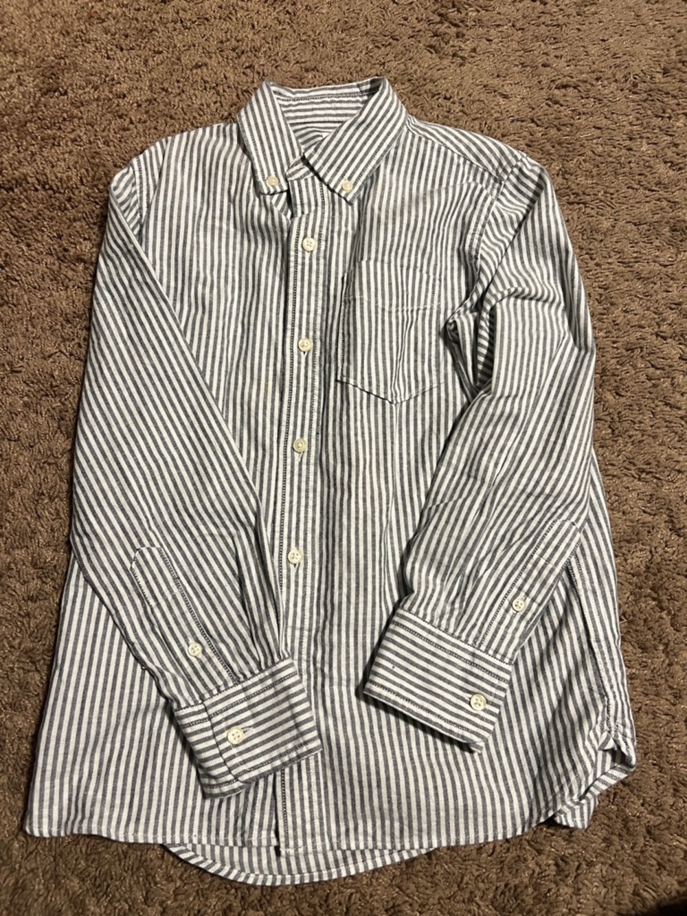 GAP Blue & White Striped Button-Down Shirt